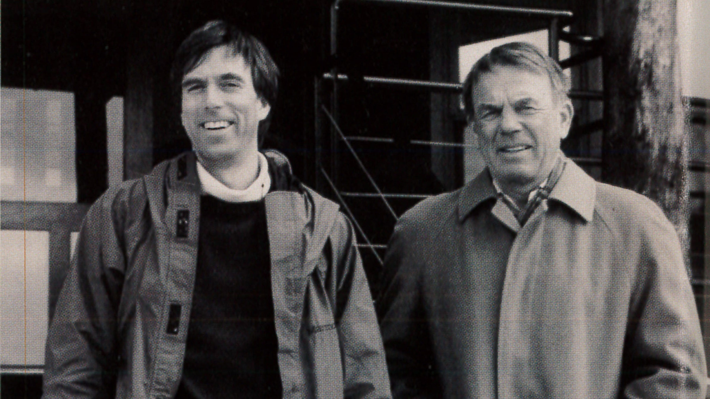 The author and his father at Aspen’s Hotel Lenado in the late 1990s.