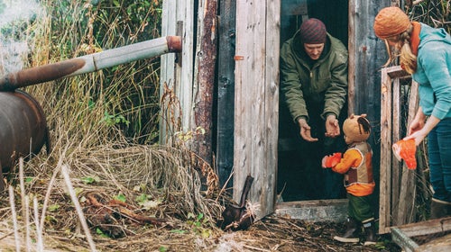 Eve and Eivin Kilcher live near Homer, Alaska, where they raise most of their own food.