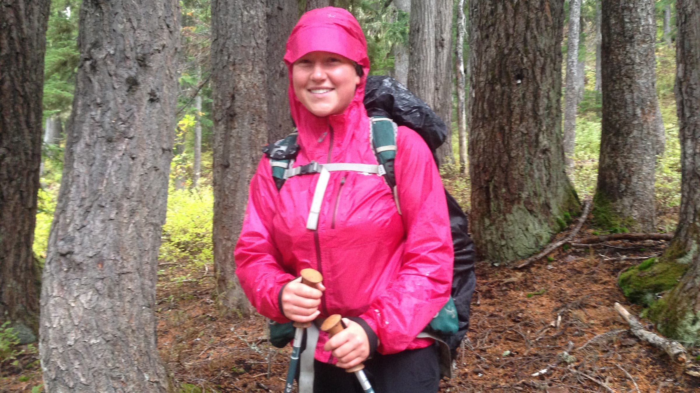 Katie Copeland, 20
<p>Trail Name: Tape Boss</p>
<p>Calgary, Alberta</p>
<p>“Getting outside of your comfort zone is where you grow. I’d not have grown had I not hiked. I’m way more confident now. I learned it’s important to have people around you. I’ll be returning to school. I’ve become smarter in many ways, but academically less so! I have a feeling I’ll return home and not be able to explain the wholeness of the PCT. It’s amazing and horrible and so many things. All the bad moments—rain, loneliness, homesickness—they’re part of it but make the accomplishment all the more worthwhile.”</p>