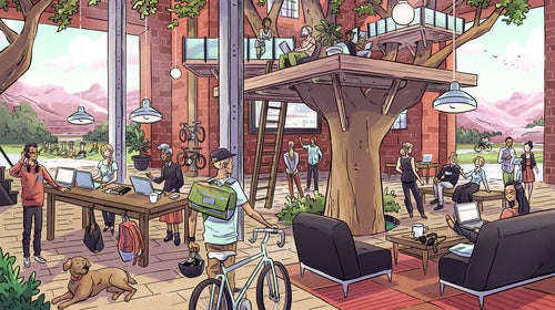 Work-life balance isn't as tricky to manage at these 100 offices.