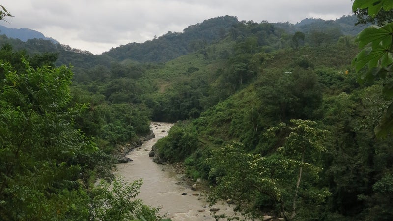 Proposed site of the Agua Zarca dam.