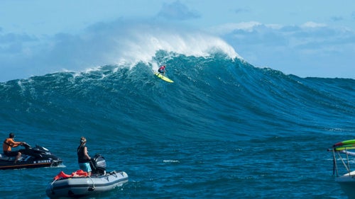 Keala Kennelley is no stranger to competition. Kennelley spent a decade ranked in the top 10 on the Association of Surf Professionals World Championship Tour and broke the gender barrier at the WSL Big Wave Awards last year when she won the Pure Scot Barrel Award among a field of men for a ride at Teahupoo, in Tahiti. Kennelley's score was the highest in the heat, but she suffered a knee injury on this wave and watched the finals from the hospital.