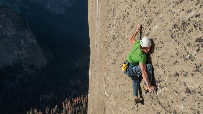 Adam Ondra on the Dawn Wall, Pitch 20.