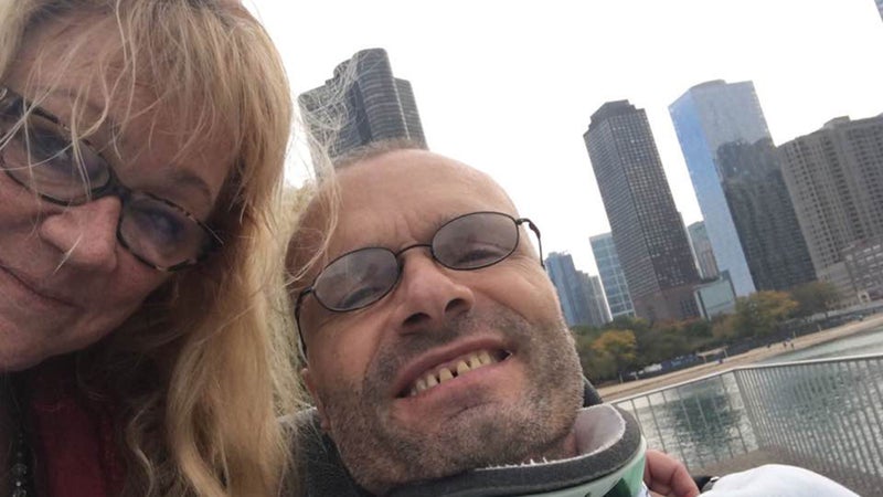 Danny with his sister Carol this fall in Chicago.
