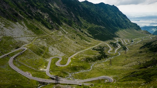 The Transf膬g膬r膬葯an Highway in Romania was an early highlight. This stretch was named the best road in the world by the TV show Top Gear.