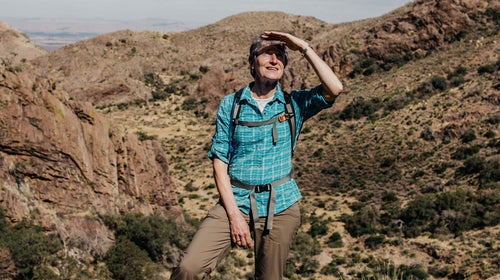Jewell on the job in 2014 at the newly created Organ Mountains-Desert Peaks National Monument in New Mexico.