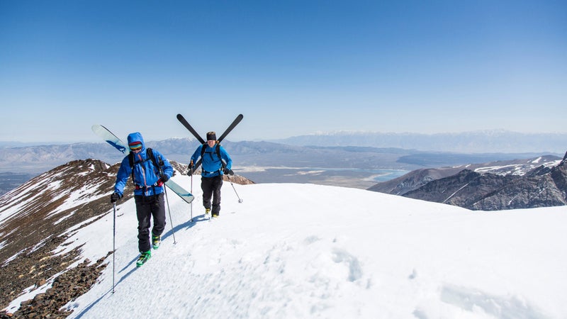 Summiting Mammoth.