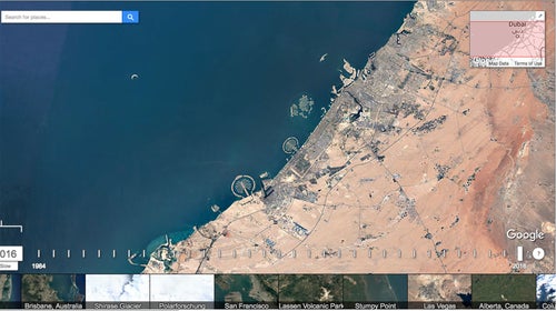 Google just added two more years to their Google Earth Engine. While fun to play with, it also serves as a sobering reminder of environmental degradation.
