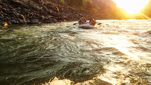 The first day on the gorge consists of 25 rapids, ranging from Class III to Class V.