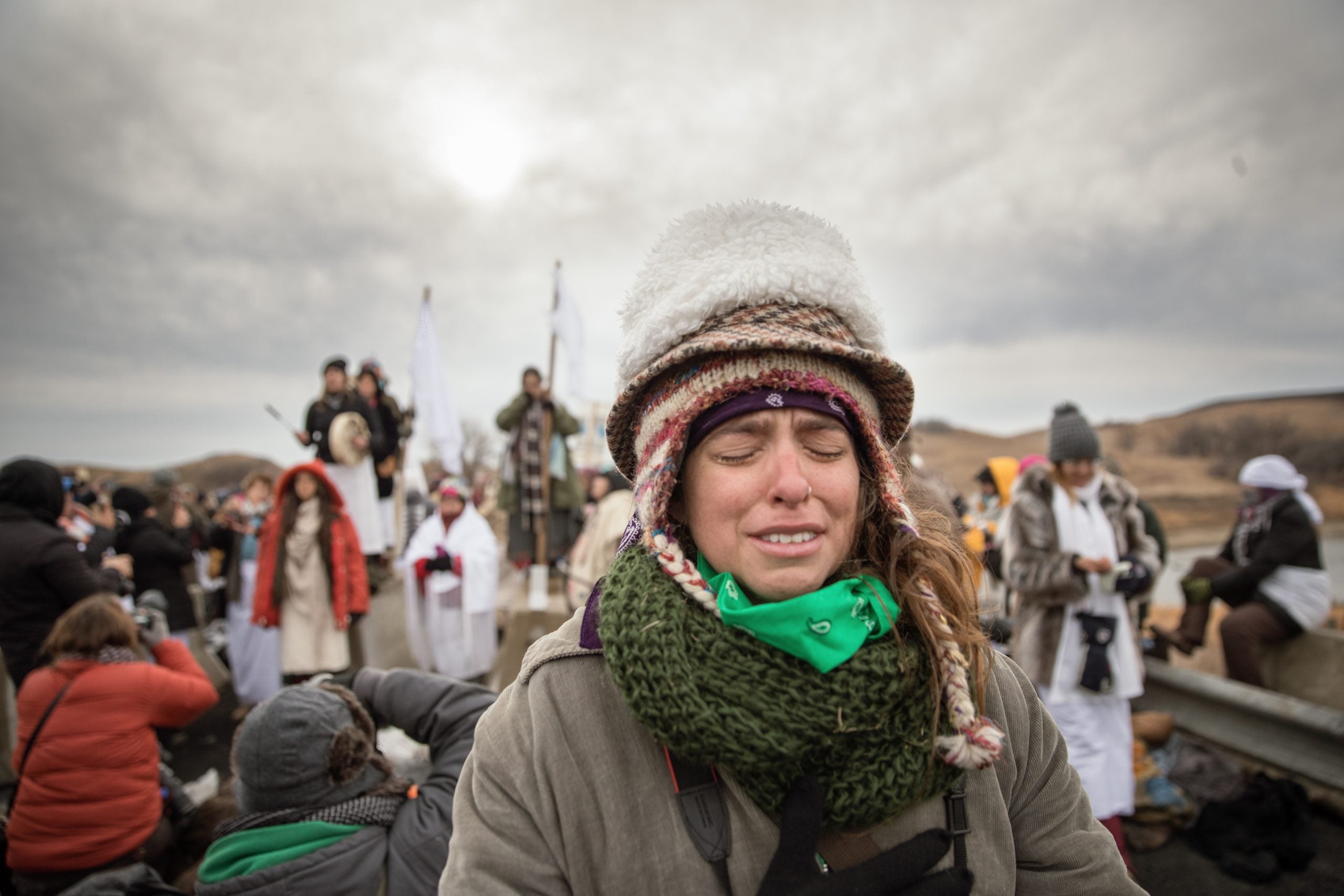 In order to put up a fight, the Standing Rock protesters first need to survive in a climate where the average daily low temperature is 2 degrees Fahrenheit. The record low in Bismarck is minus 45.
