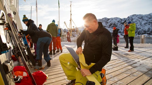 “Backcountry touring is serious business,” says five-time Pure Ski client Kirsti Lord, an executive for a shipping company in Stockholm. “It can be dangerous. You have to think about how to dress, and since you’re moving in a team, you should also be considerate and efficient and not hold others up.”