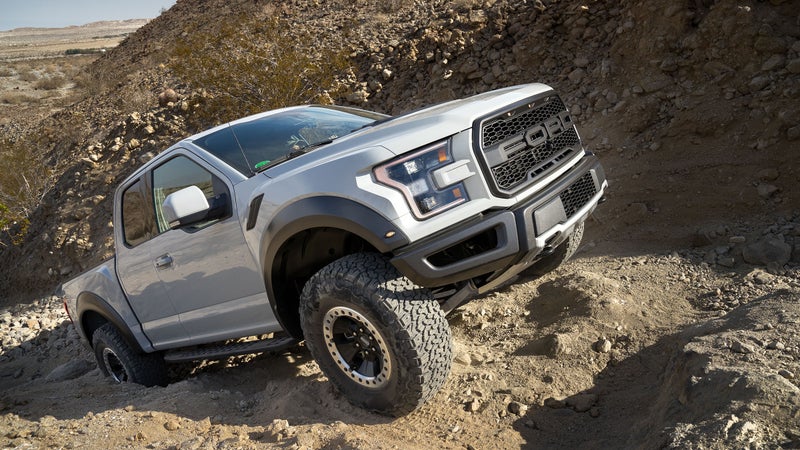 Climbing? The 50:1 low-range, and locking rear diff combine with the 510 Lb.-Ft. of torque to get you up virtually anything. Ford's sophisticated traction control system helps here too, making the most of the grip offered by the K02s.