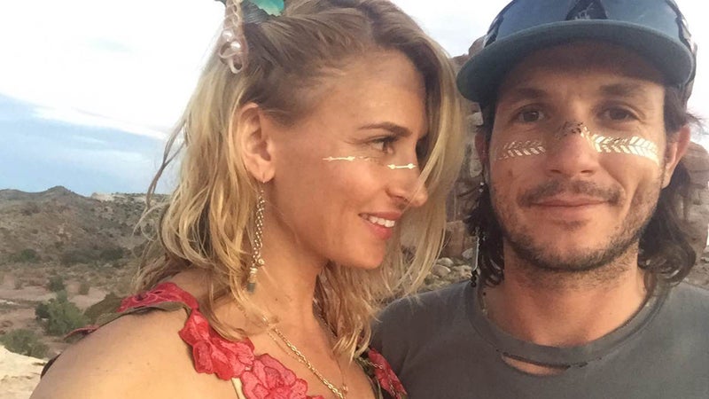 Schaffer alongside his girlfriend, Emma, in Moab last September.