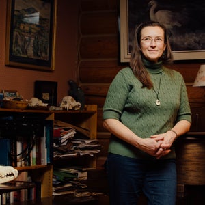 Burek at her home near Anchorage.