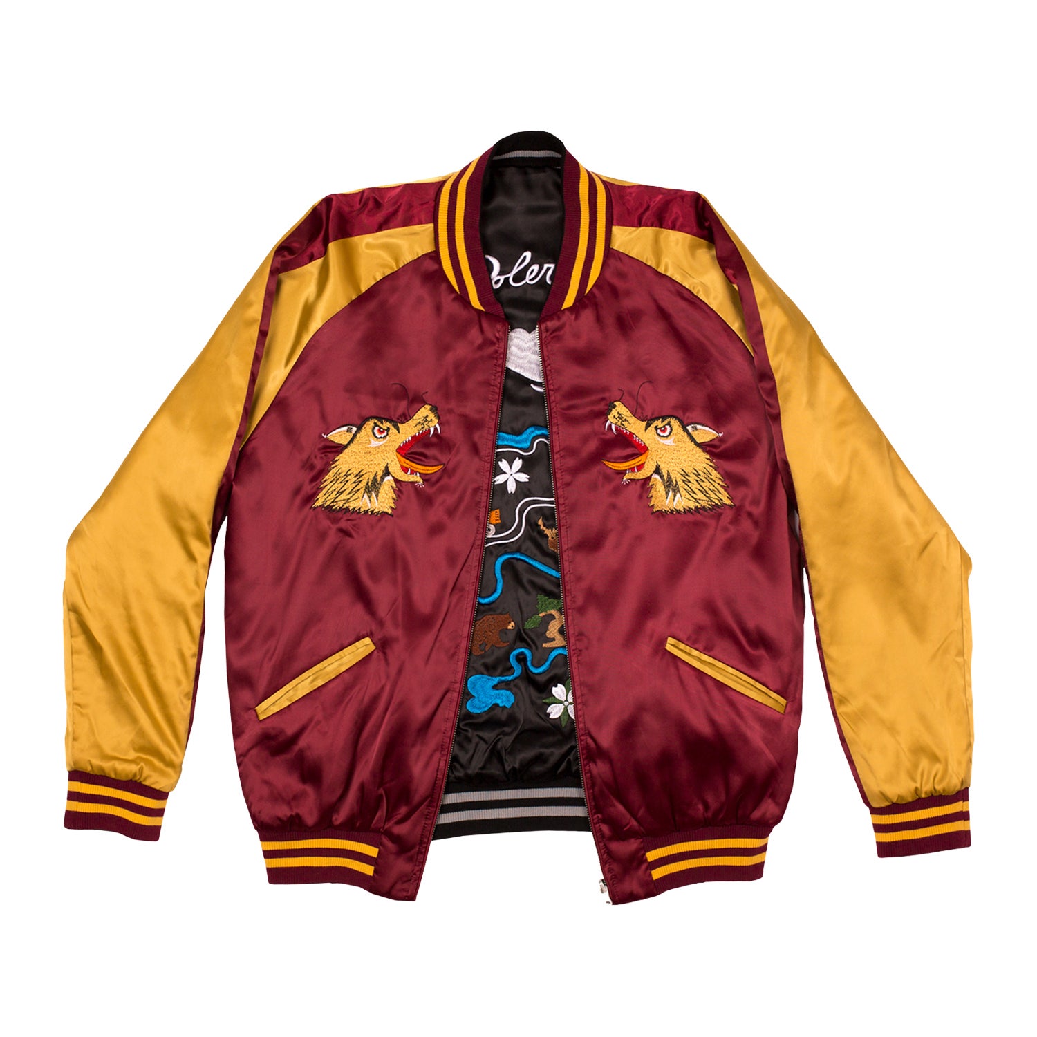 Poler Chances With Wolves Reversible Sukajan Jacket