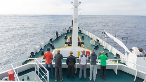 The Drake Passage is known for rough waters, but passengers were fortunate on the way down from Ushuaia: the crew of the Plancius said that the seas were as calm as they had ever experienced them on this particular route.