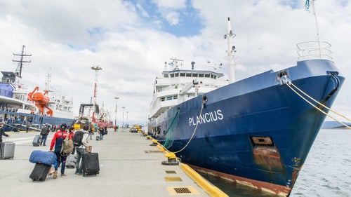 On November 18, a group of competitors, race organizers, volunteers, family members, and a five-person Taiwanese media team departed from Ushuaia, Argentina, for the Antarctic Peninsula. They travelled aboard the M/v Plancius, a 293-foot former Dutch research vessel that was repurposed into a passenger ship in 2009.