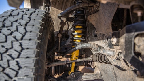 This Australian-made Old Man Emu kit provides a 2.5-inch lift on a Tacoma, so you can get bigger tires on the truck, and thus clear bigger obstacles. The shocks are significantly more durable than what comes stock, and their vehicle-specific valving improves handling when flying down washboard roads. Finally, the springs can carry more weight, so your truck won鈥檛 sag after you鈥檝e added those custom bumpers, back drawers, or rooftop tent.
When getting a new suspension system or other aftermarket products installed, look for a shop that specializes in off-road vehicles. We worked with New Mexico鈥檚 Tactical Application Vehicles, one of the country鈥檚 leading spots for these kinds of modifications.
