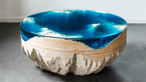 This coffee table is almost too beautiful to use.