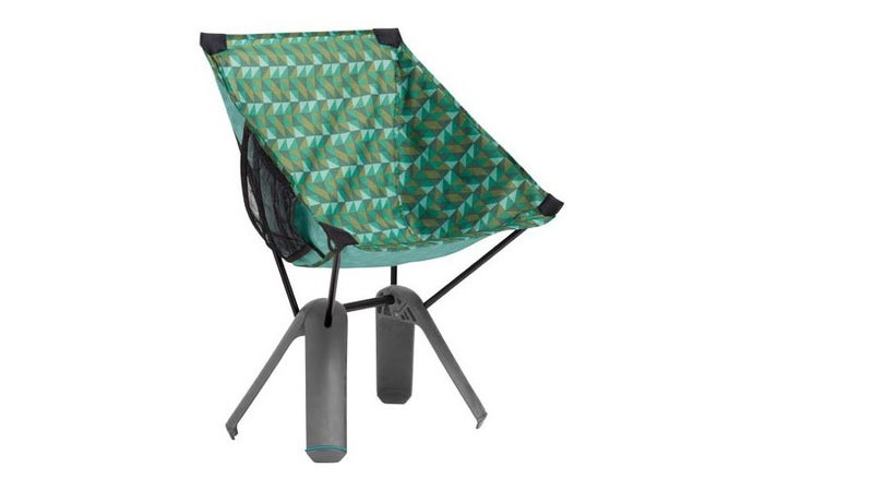 Therm-a-Rest's Quadra packs smaller than similarly-sized camp chairs, while the legs double as an indestructible shell.