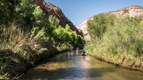 On day one, the river widened and joined with two tributaries: Boulder Creek (mile 6) and the Gulch (mile 16). At the time of put-in, the flow was meager: 8 cubic feet per second (CFS). BLM recommends a trip launch with at least 50 CFS.