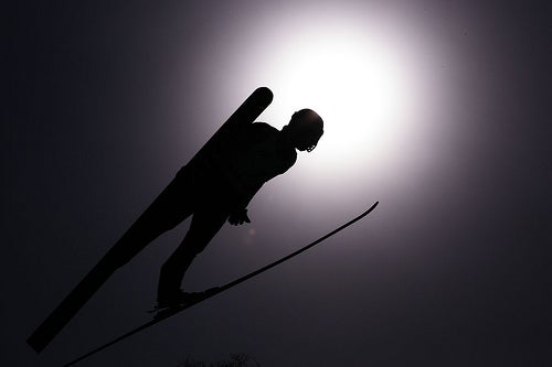 FEBRUARY 29, 2009 - Ski Jumping : Price ski competision at Okurayama Jump Stadium on February 29, 2009 in Sapporo, Hokkaido, Japan. (Photo by Tsutomu Takasu)