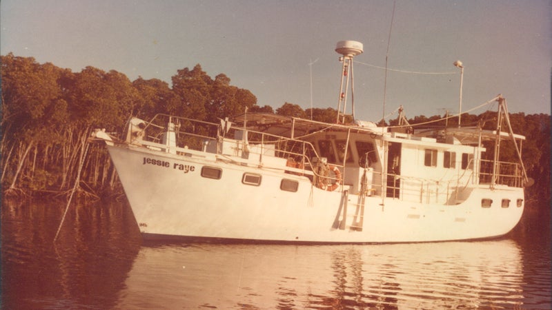 Lee and Janet lived aboard the MV Jessie Raye in their early days in Australia.