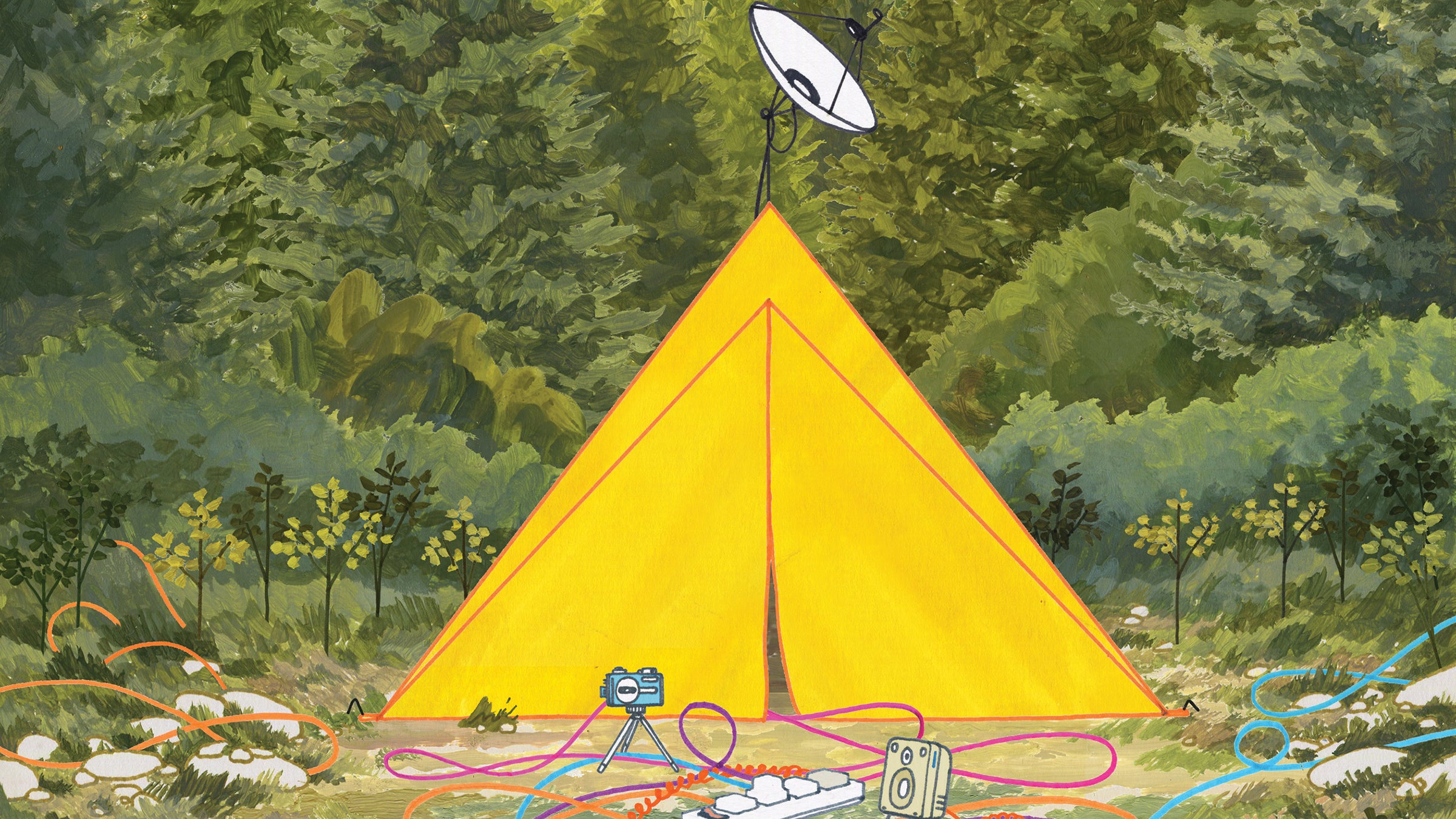 Music makes hanging around a campfire even more hypnotic than it already is.