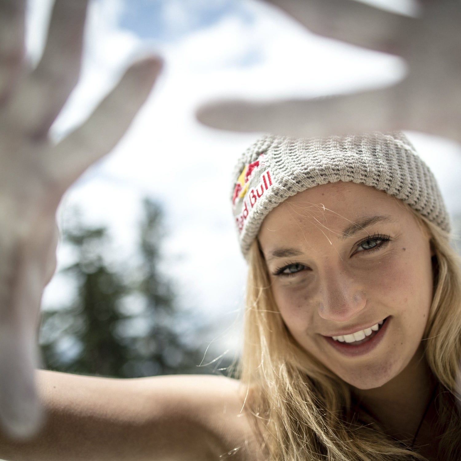 Sasha DiGiulian poses for a portrait before climbing Peace (5.13c/d), in Tuolumne Meadows (Yosemite National Park), CA USA on July 22, 2015.