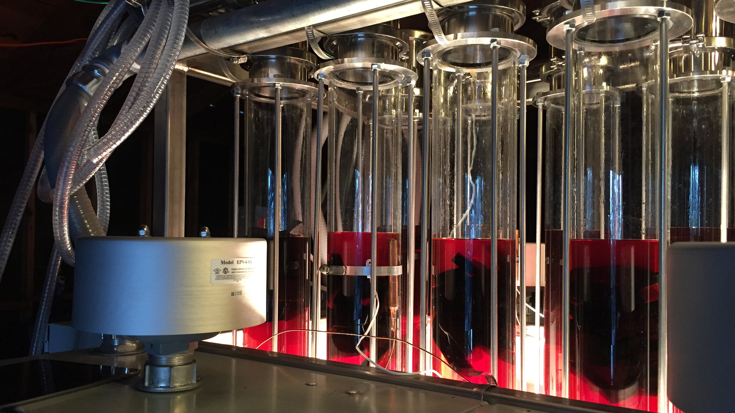 Bryan Davis' earliest scale prototype during the aging process.