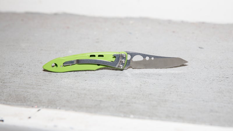 The Leatherman Skeletool KBX knife.