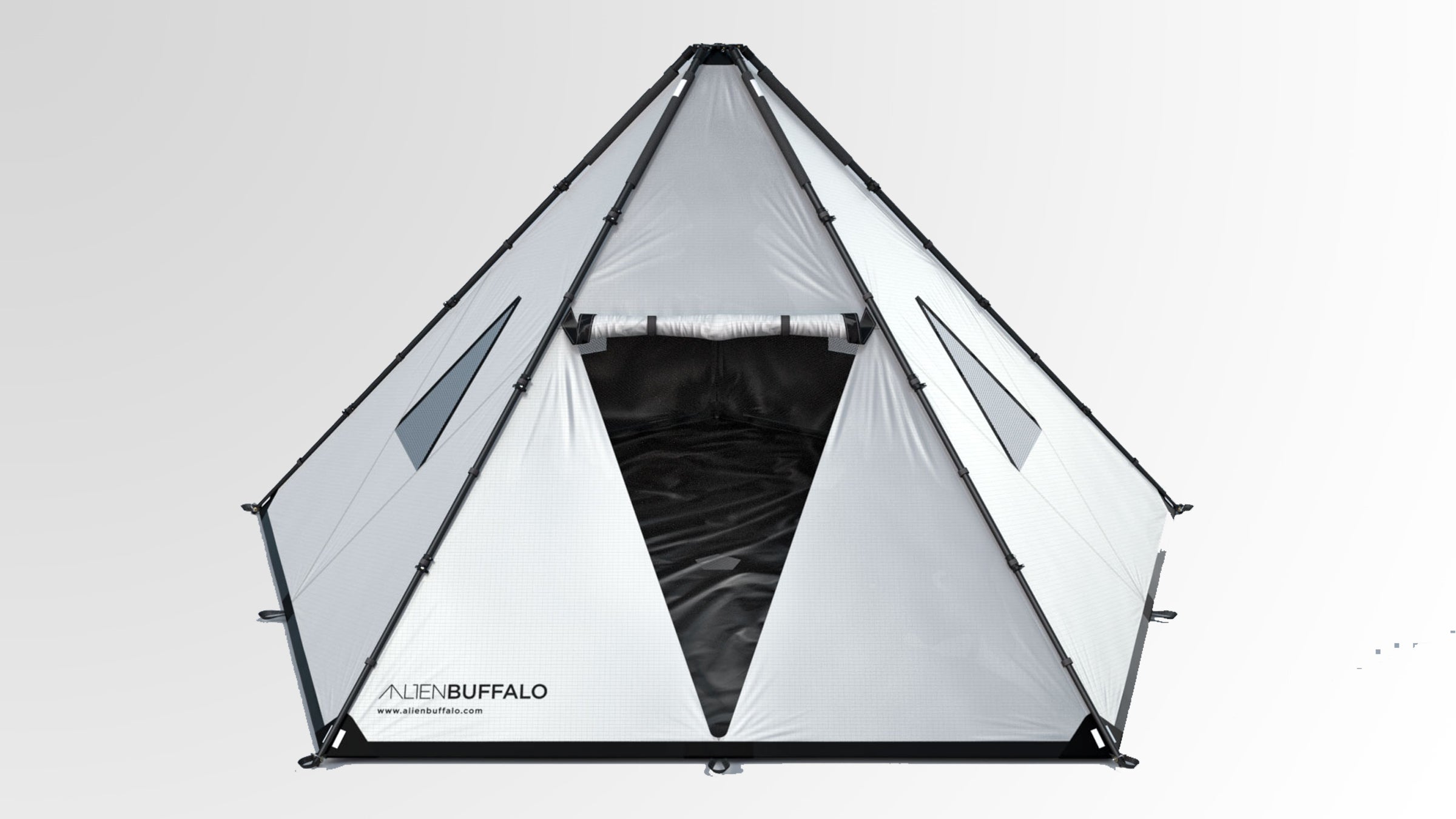 This tent fits 14 people.
