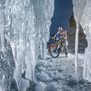 Daniil Ivanov poses for a portrait at the Red Bull Circle of Shaman in the Baikal lake, Russia on March 28th, 2016. // Denis Klero/Red Bull Content Pool // P-20160419-00270 // Usage for editorial use only // Please go to www.redbullcontentpool.com for further information. //