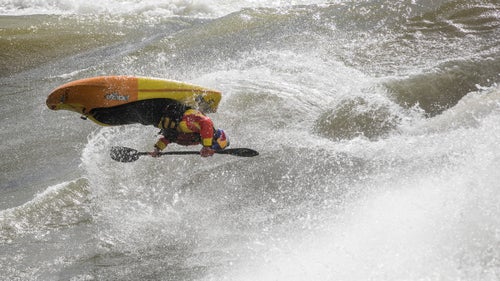 Freestyle whitewater kayaking is often associated with park-and-play: usually, you need car access. So when an international crew of whitewater aficionados loaded eight featherlight carbon freestyle kayaks onto rafts and paddled into the Canadian wilderness in September, they took the hunt for fresh waves to a new level.
The group, which included top paddlers like Ben Marr and Dane Jackson, drove for two days into the flatlands of central Canada in search of high flows, massive waves, and long air time in the province of Manitoba, which stretches north of Minnesota and North Dakota.
For years, professional kayaker and trip leader Joel Kowalski had his eye on this particular section of the Nelson River, which he thought could produce a sort of dream wave playground. A few days into the expedition, the group found what they were looking for: what they鈥檇 later deem the best river wave ever surfed. They set up camp for six days within sight of their raging, new-found playground. Here, photographer David Jackson, one of 翱耻迟蝉颈诲别鈥檚 30 Under 30, shares his favorite frames from the trip.
Photo: Dane Jackson rotates during a huge airscrew surfing the Nelson River.