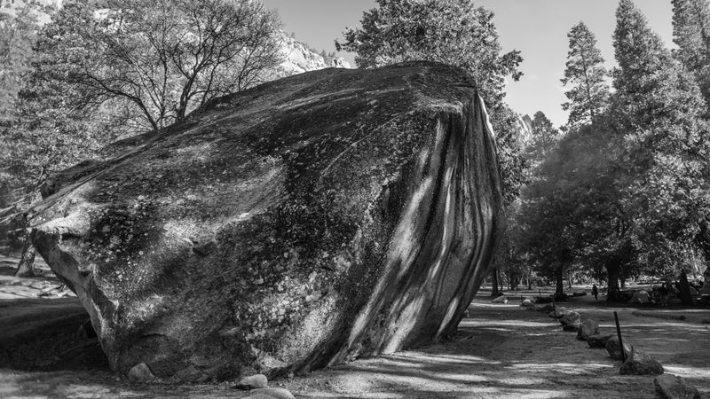 Camp 4 and the Columbia boulder, Yosemite National Park, California