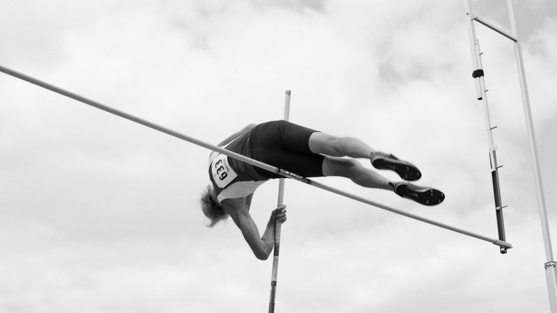 Don Isett, 76, of Anna, Texas, wins the M75 division pole vault with a vault of 3.01/9 feet 10.25 inches at the National Senior Games in St. Paul, Minnesota, on July 8, 2015.