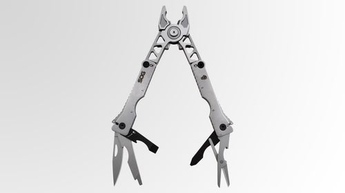 SOG's Sync II multitool doubles as a belt buckle.