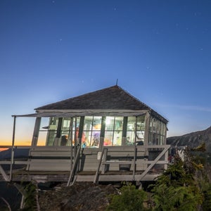 Fire lookout at Park Butte, near Mt. Baker, WA.