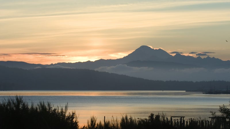 Sunrise over Anacortes, Washington.