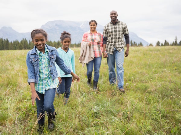 The simple act of walking in nature is proven to bring families closer together.