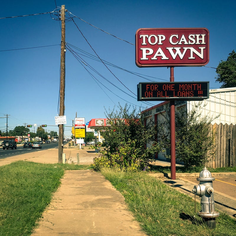 Pawn stores—great for TV shows and bait bikes.