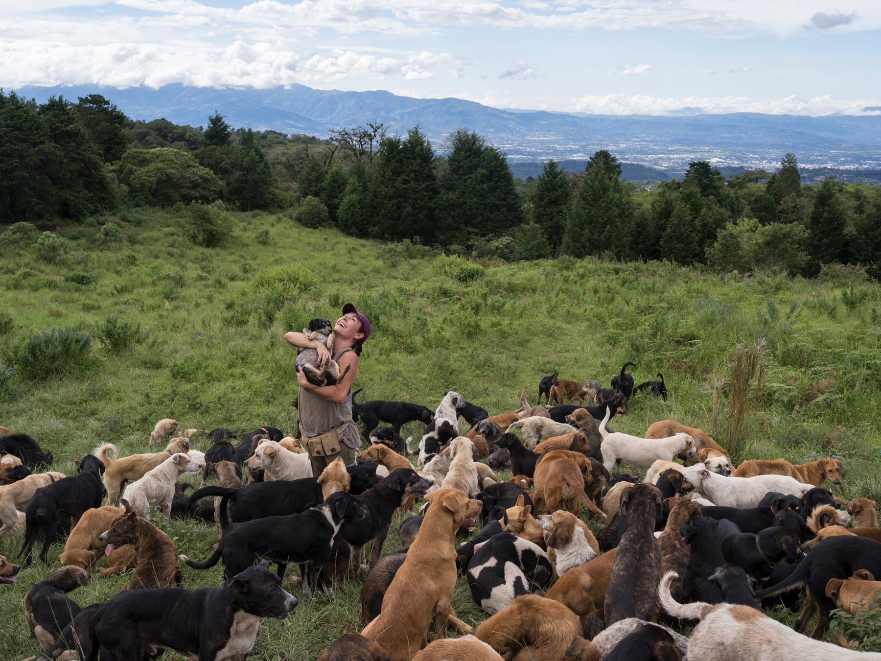 Lya Battle at Territorio de Zaguates, on her family farm outside Alajuela, Costa Rica.