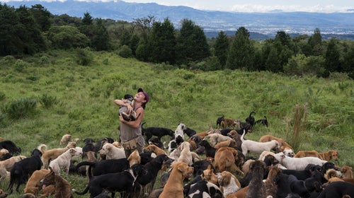 Lya Battle at Territorio de Zaguates, on her family farm outside Alajuela, Costa Rica.