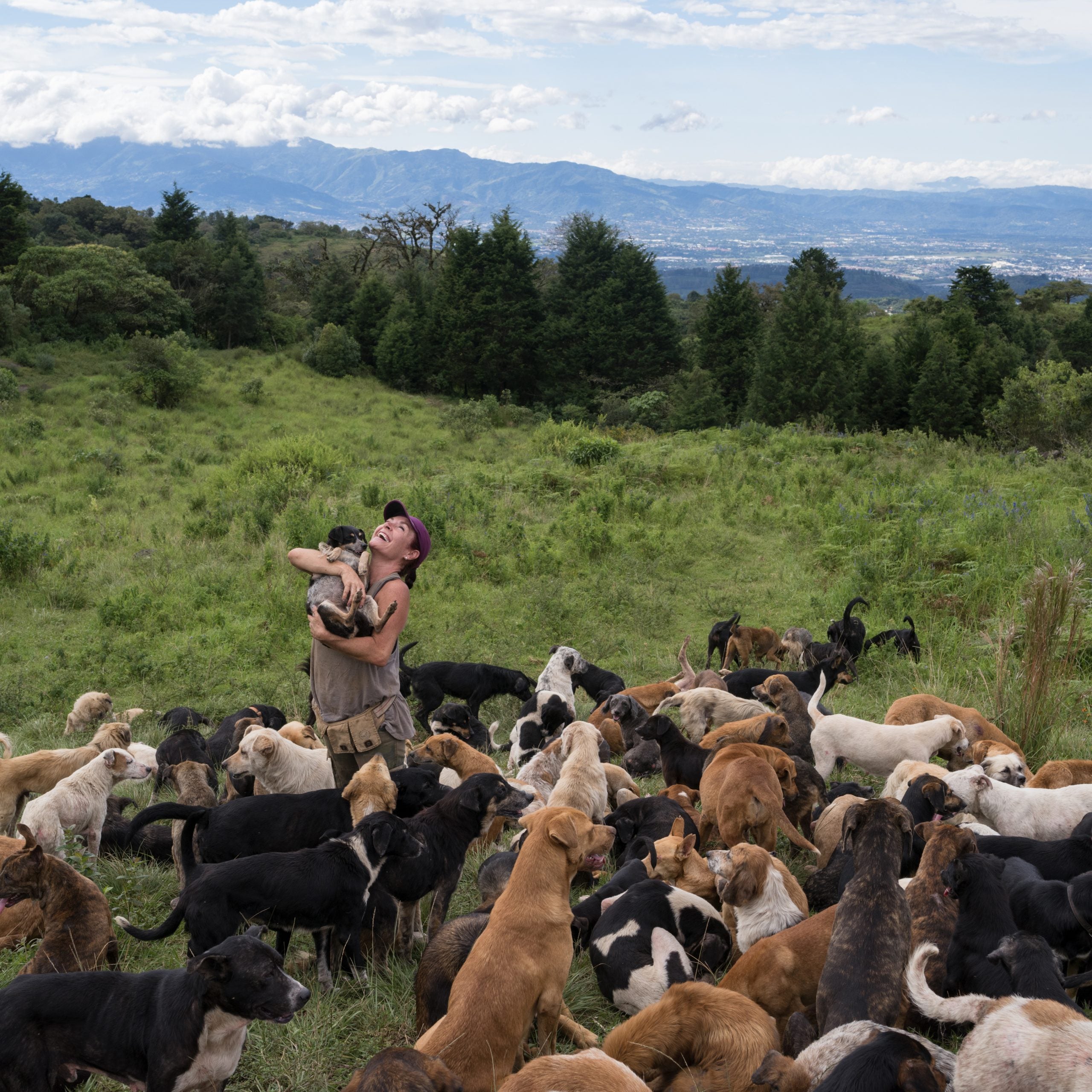 Lya Battle at Territorio de Zaguates, on her family farm outside Alajuela, Costa Rica.