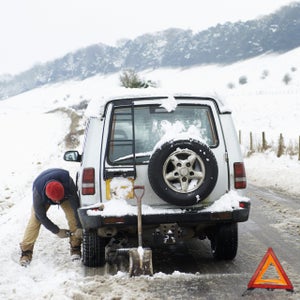 A durable snow shovel is needed for practical reasons, such as clearing a driveway or sidewalk, but it can also come in handy when the unexpected happens—for example, when your car is stuck in ice.