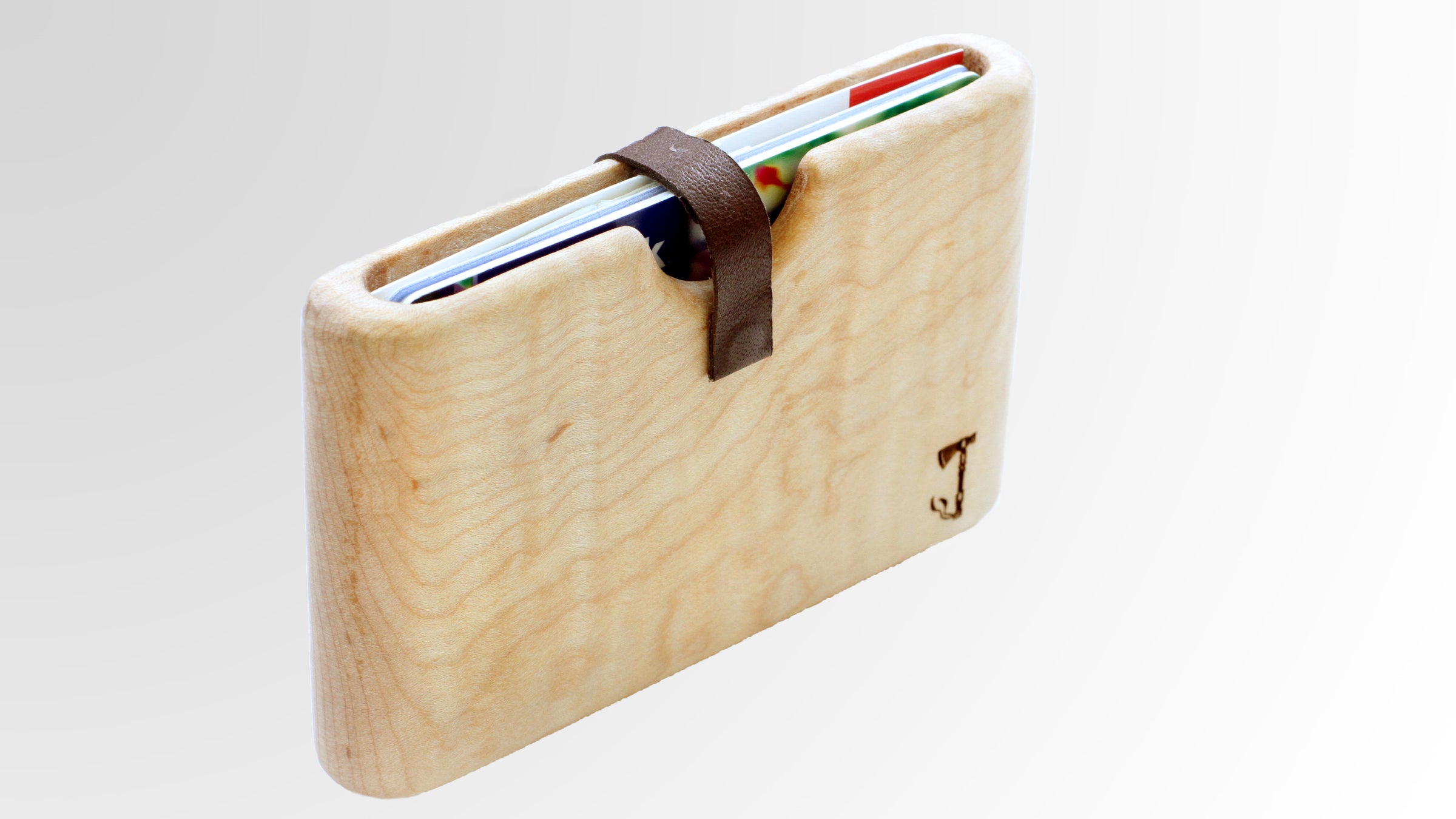 This wallet is carved from a single piece of wood.