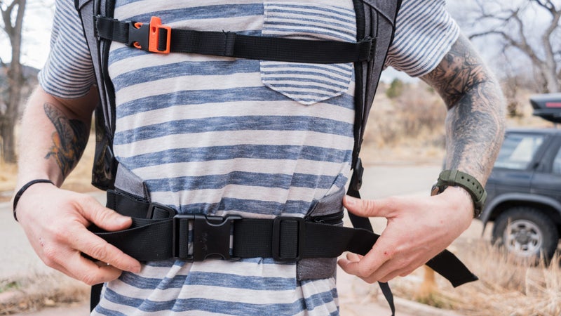 With both a waist and sternum strap, the pack is comfortable and secure. You can move in this thing.