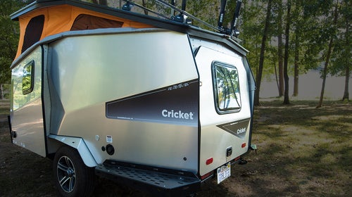 The Cricket Camp trailer has everything you need for life on the road.
