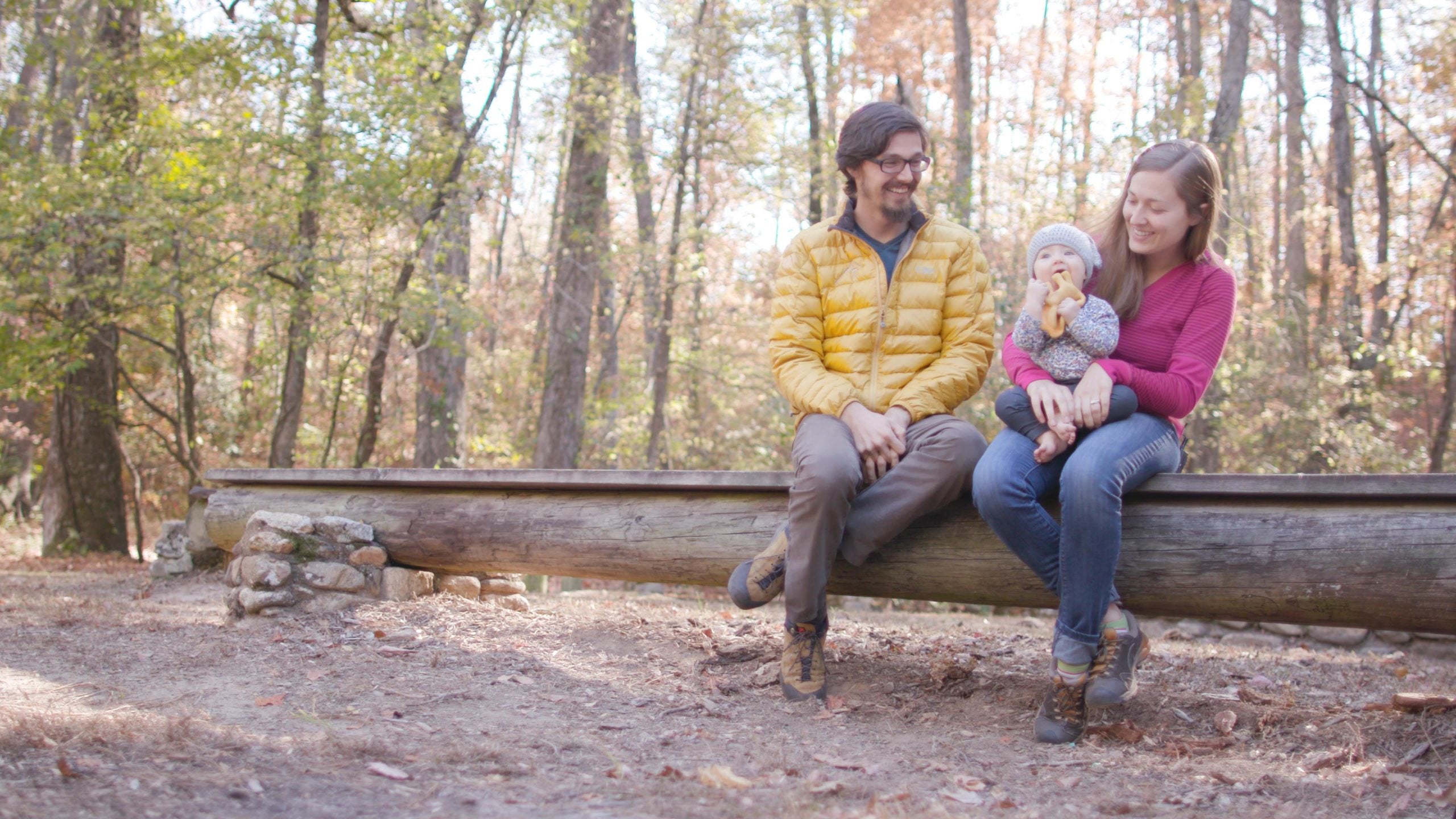Still image from a short film posted on EllieOnTheAT.com. The Quirin family will begin their journey on the Appalachian Trail on March 20.