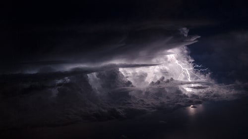 “We were the very last to get on a small plane taking us from Sochi to Saint Petersburg. Little did we know what was waiting for us up above. I took the window seat, not expecting to see much since a light drizzle was landing on the plane. But as we took off, it became clear I had the best seat on the plane.”
Photographer: Lina Samoukova
Location: In the sky above the Black Sea, Sochi, Russia
Category: Natural World